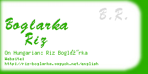 boglarka riz business card